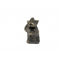 Cabeza de jabali simil bronce Pequeña 7x3cm Hausa