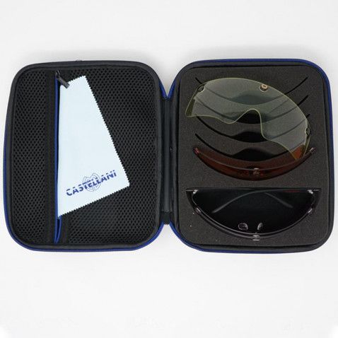 Gafas de tiro castellani c-mask 2 kit 3 lentes
