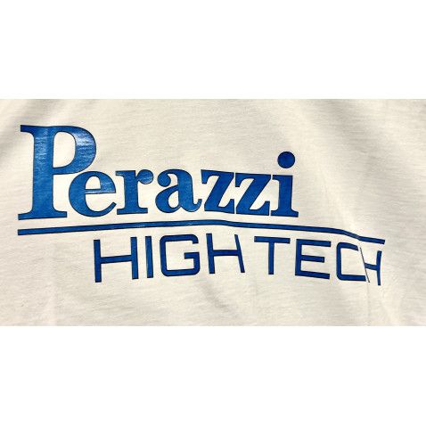 Camiseta Perazzi High Tech manga corta blanca y azul