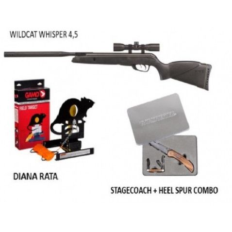 Pack carabina Gamo Wildcat Whisper 5,5mm Gamo