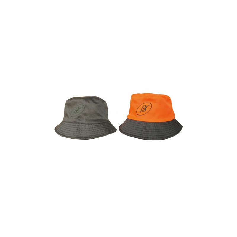 Sombrero de caza reversible kaki y alta visibilidad Benisport Benisport