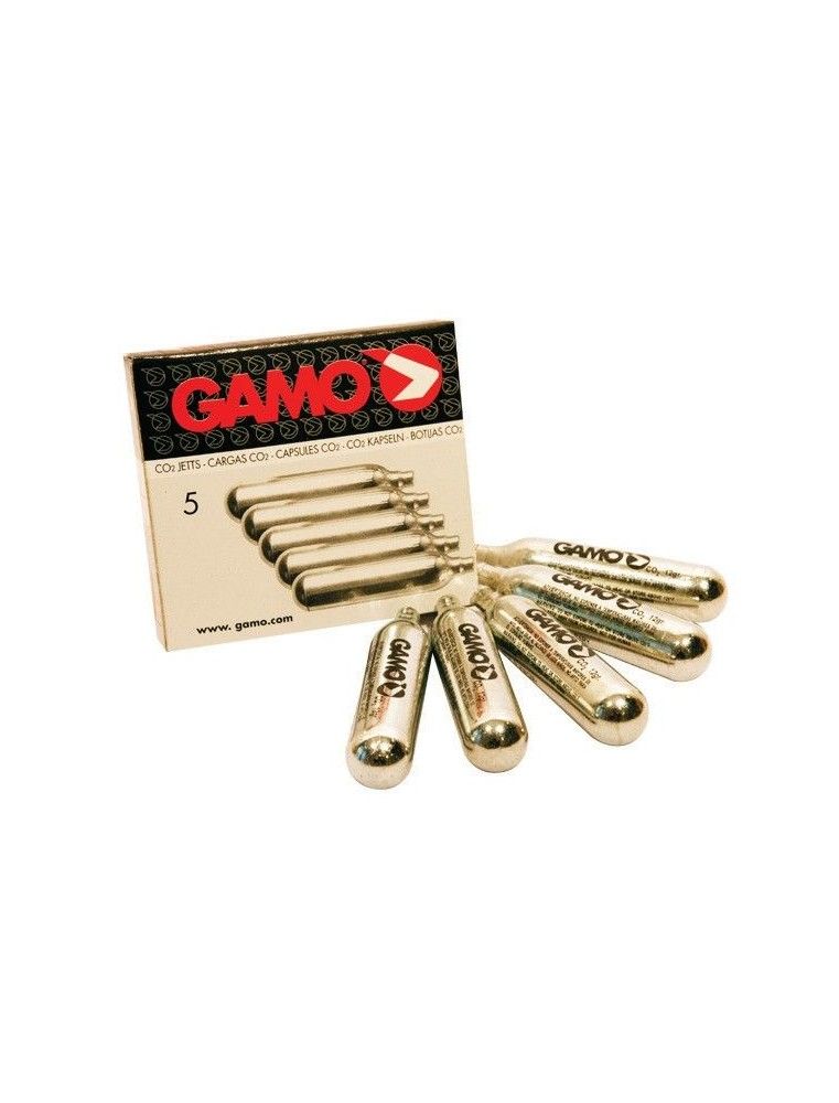 Carga Co2 Gamo 12 gr. caja 5 unidades Gamo