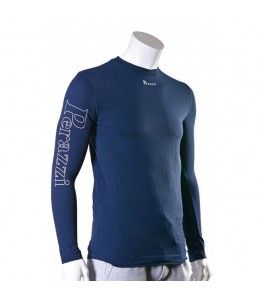 Camiseta tecnica termica Perazzi azul manga larga